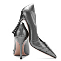 2019 High Heel Stiletto Custom Women's Pumps black genuine leather x19-c137C Ladies Women custom Dress Shoes Heels